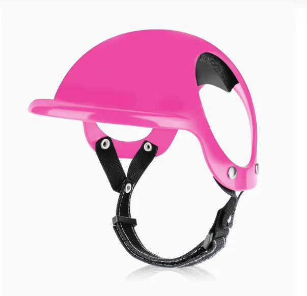 Dog Helmet  for Small Dogs-Pet Motorcycle Helmet Hat  Adjustable Straps for Puppy Riding  Outdoor Cycling Equipment