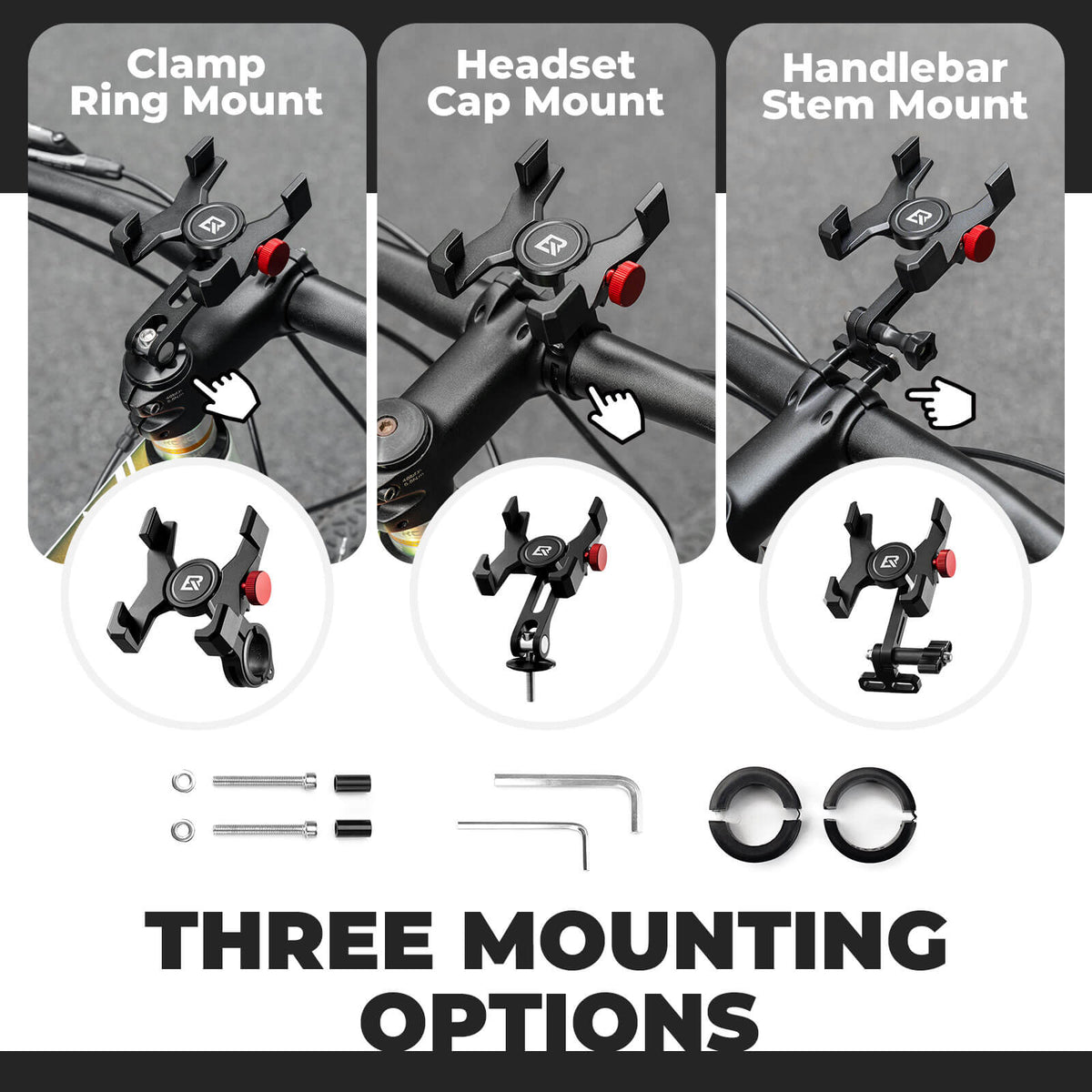 Aluminum Bike Phone Holder