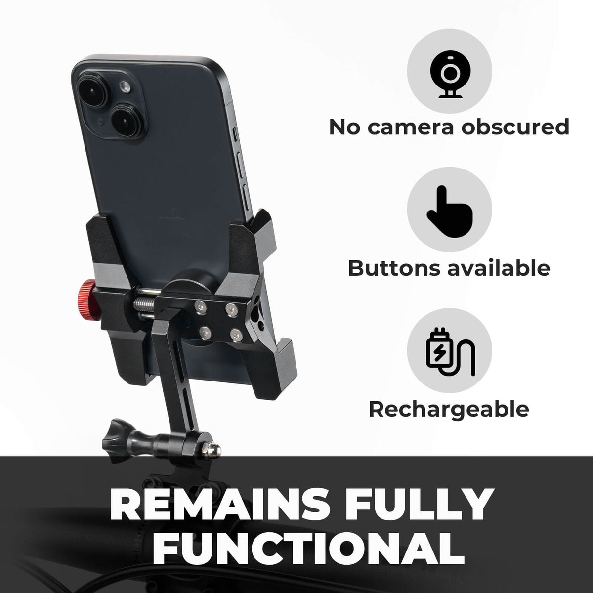 Aluminum Bike Phone Holder