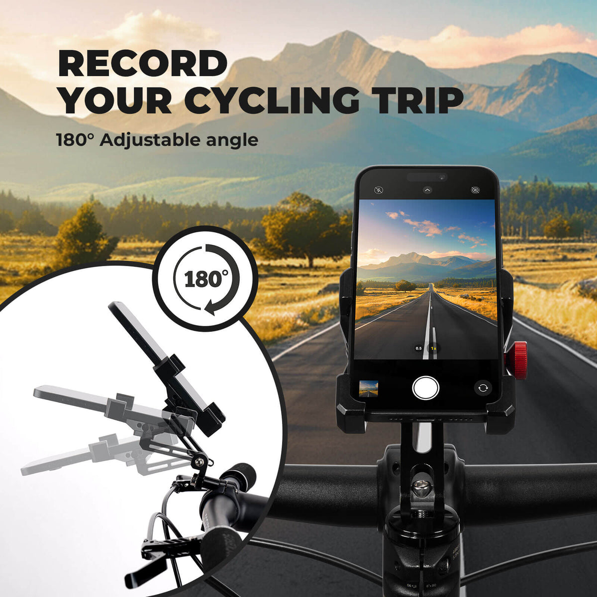 Aluminum Bike Phone Holder